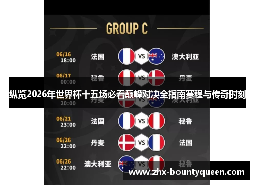 纵览2026年世界杯十五场必看巅峰对决全指南赛程与传奇时刻 纵览2026年世界杯十五场必看巅峰对决全指南赛程与传奇时刻